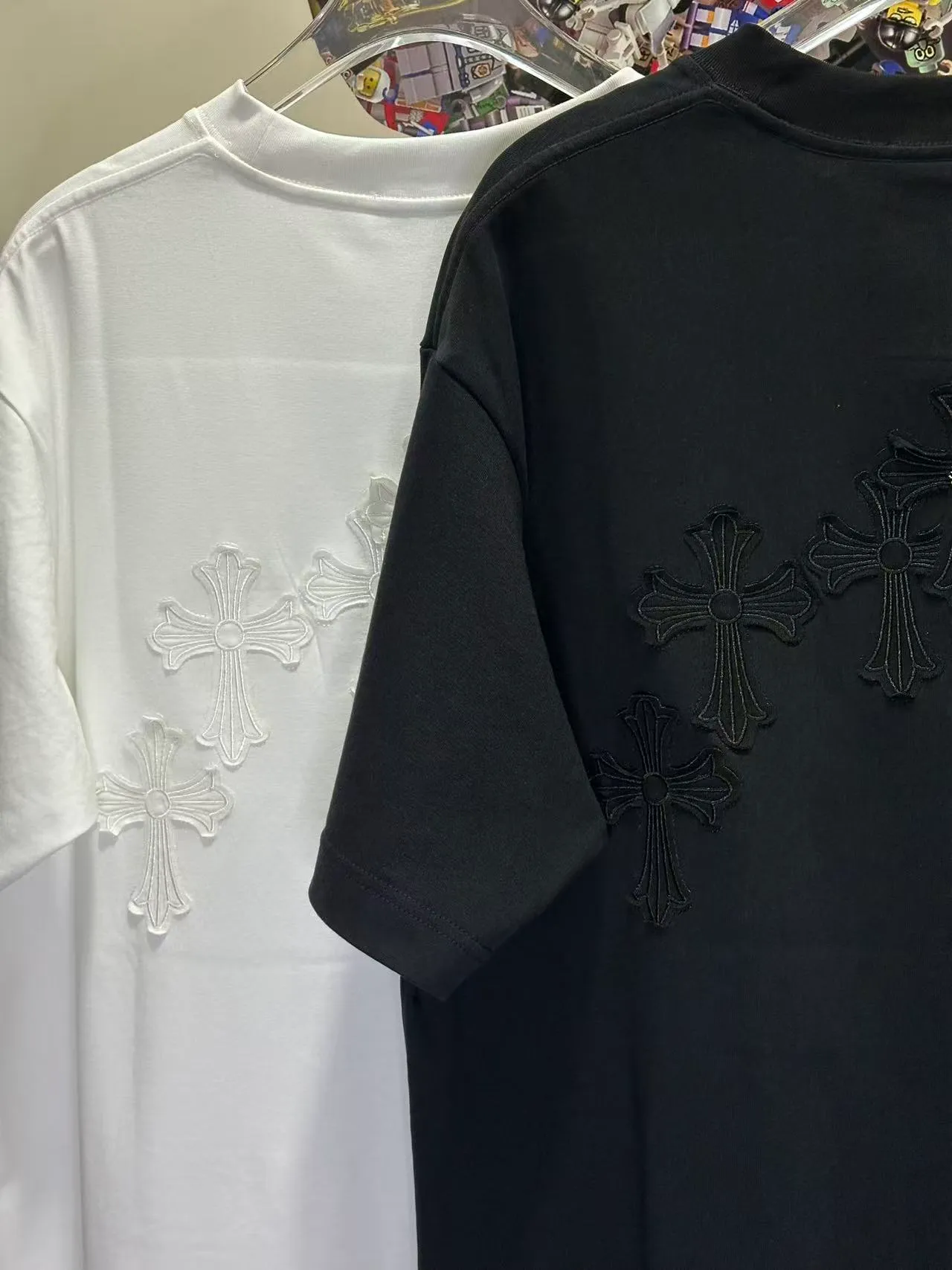 L 26876# 𝗖𝗵𝗿𝗼𝗺𝗲 𝗛𝗲𝗮𝗿𝘁𝘀 New Arrival Original ！ ： ➕100% 。 ： 🪡 ：White Black Gray Size：S XXL